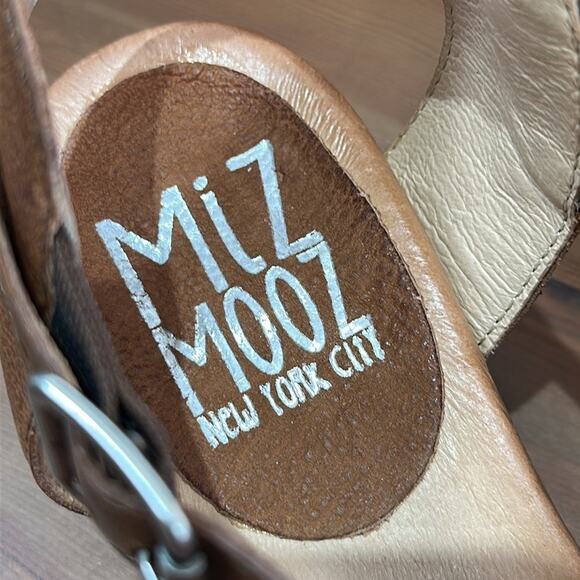Miz Mooz Leather Cienna Wide Width Heeled Sandals Size 41W - Picture 4 of 10